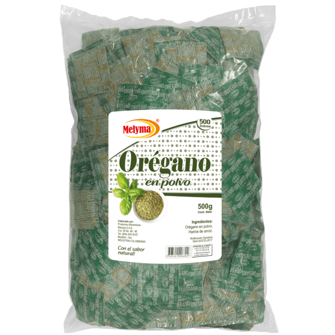 Oregano 1 g x 500 Sobres x 500 g