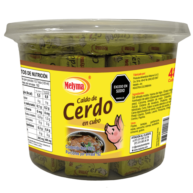 Caldo De Cerdo x  48 Cubos x 528 g